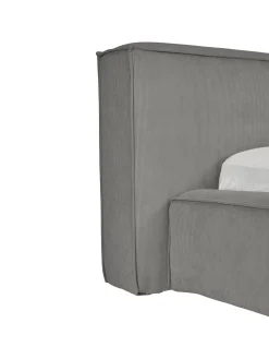 Cama Tapizada En Pana Lennon, Con Espacio De Almacenamiento