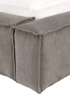 Cama Tapizada En Pana Lennon