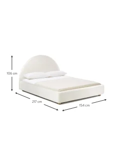 Cama Tapizada En Tejido Boucle Ebba