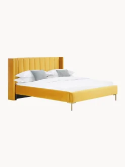 Cama Tapizada En Terciopelo Dusk