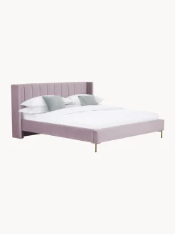 Cama Tapizada En Terciopelo Dusk