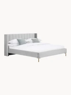 Cama Tapizada En Terciopelo Dusk