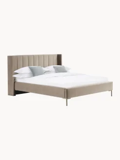 Cama Tapizada En Terciopelo Dusk