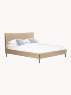 Cama Tapizada En Terciopelo Peace