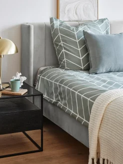 Cama Tapizada En Terciopelo Dusk