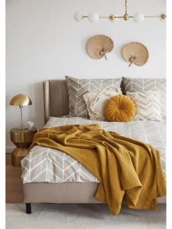 Cama Tapizada En Terciopelo Dusk