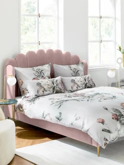 Cama Tapizada En Terciopelo Glamour