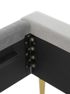 Cama Tapizada En Terciopelo Glamour