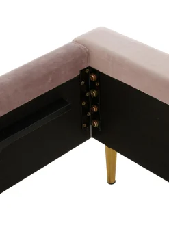 Cama Tapizada En Terciopelo Glamour