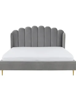 Cama Tapizada En Terciopelo Glamour