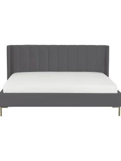 Cama Tapizada En Terciopelo Dusk