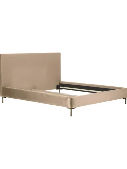 Cama Tapizada En Terciopelo Peace