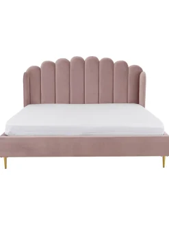 Cama Tapizada En Terciopelo Glamour