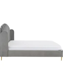 Cama Tapizada En Terciopelo Glamour