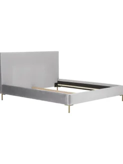 Cama Tapizada En Terciopelo Peace