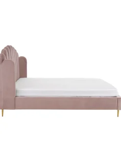 Cama Tapizada En Terciopelo Glamour