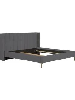 Cama Tapizada En Terciopelo Dusk