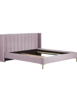 Cama Tapizada En Terciopelo Dusk