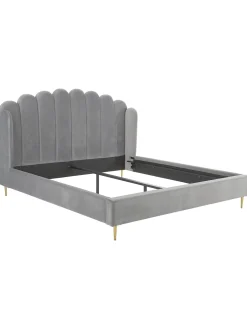 Cama Tapizada En Terciopelo Glamour