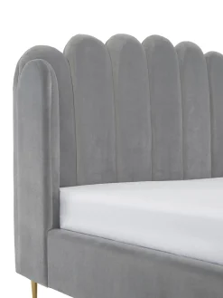 Cama Tapizada En Terciopelo Glamour