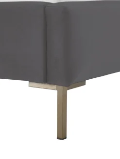 Cama Tapizada En Terciopelo Dusk