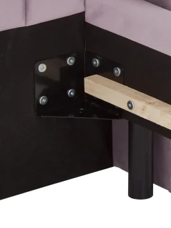 Cama Tapizada En Terciopelo Dusk