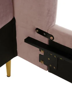 Cama Tapizada En Terciopelo Glamour