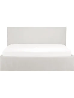 Cama Tapizada Feather, Con Espacio De Almacenamiento