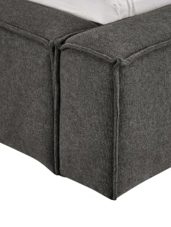 Cama Tapizada Lennon, Con Espacio De Almacenamiento