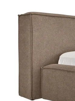 Cama Tapizada Lennon, Con Espacio De Almacenamiento