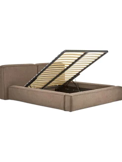 Cama Tapizada Lennon, Con Espacio De Almacenamiento