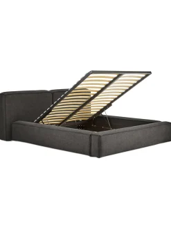 Cama Tapizada Lennon, Con Espacio De Almacenamiento