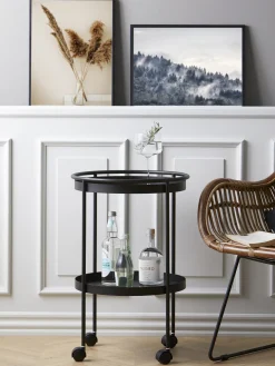 Camarera Redonda De Metal Rocks