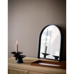 Candelabro De Acero Inoxidable Mate Uma