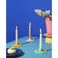 Candelabro De Porcelana Rhombe