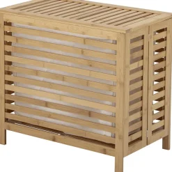 Cesta De Lavanderia De Bambu Con Bolsa De Tela Aden