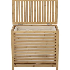 Cesta De Lavanderia De Bambu Con Bolsa De Tela Aden