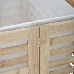 Cesta De Lavanderia De Bambu Con Bolsa De Tela Aden