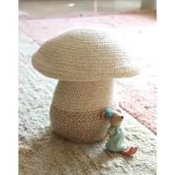 Cesta Infantil Artesanal Mushroom, 27 Cm