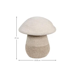 Cesta Infantil Artesanal Mushroom, 27 Cm