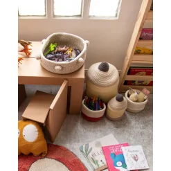 Cesta Infantil Artesanal Pencil, O 13 X 30 Cm