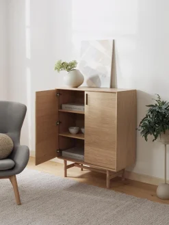 Chiffonnier Con Puertas De Roble Diana