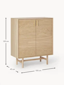 Chiffonnier Con Puertas De Roble Diana