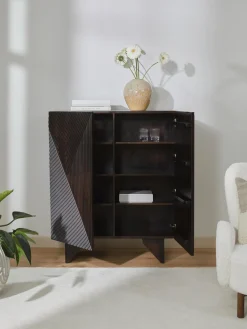 Chiffonnier De Madera Maciza De Mango Louis