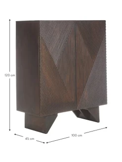 Chiffonnier De Madera Maciza De Mango Louis