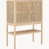 Chiffonnier De Madera Y Ratan Sanna