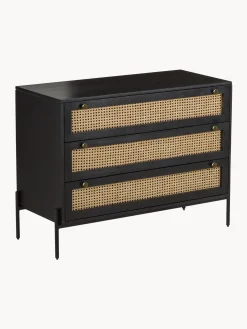 Comoda Cajonera Con Tejido Vienes Vienna