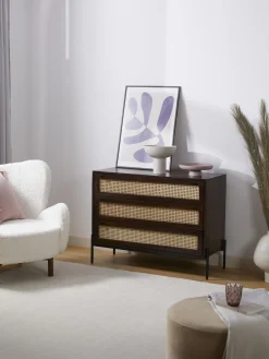 Comoda Cajonera Con Tejido Vienes Vienna