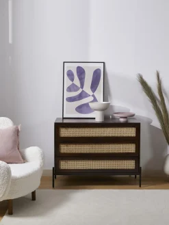 Comoda Cajonera Con Tejido Vienes Vienna