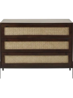 Comoda Cajonera Con Tejido Vienes Vienna